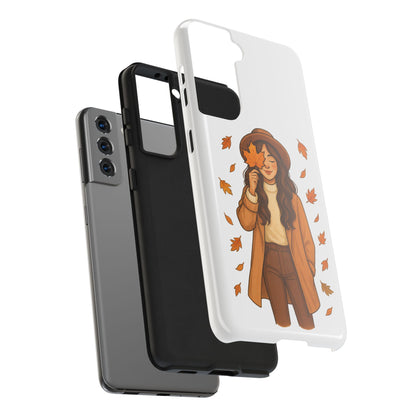 Autumn Leaves Tough Phone Cases, Fall Decor, Cute Phone Accessory, Seasonal Gift, Phone Protective Case