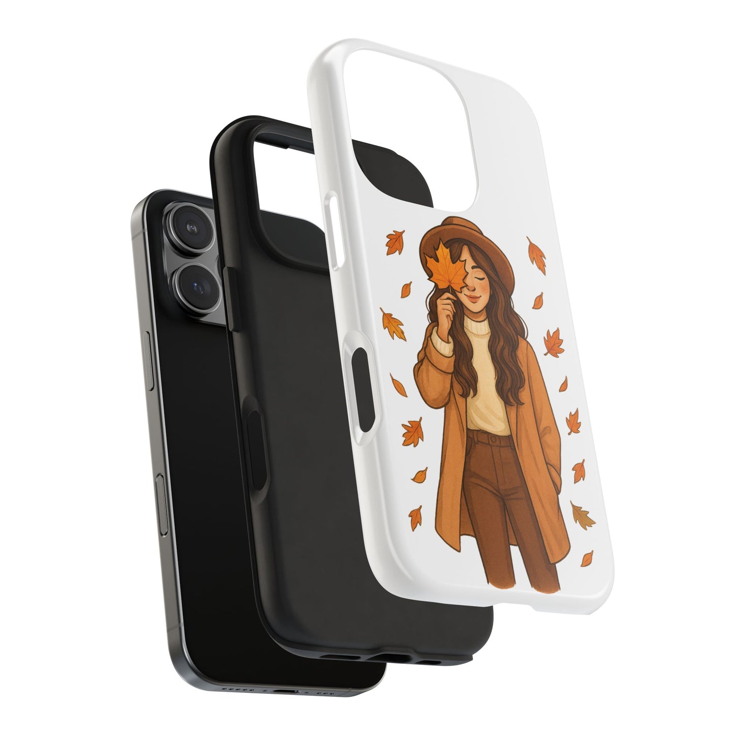 Autumn Leaves Tough Phone Cases, Fall Decor, Cute Phone Accessory, Seasonal Gift, Phone Protective Case