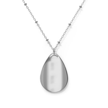 Elegant Oval Necklace – "One Look From You, And The World Falls Silent"