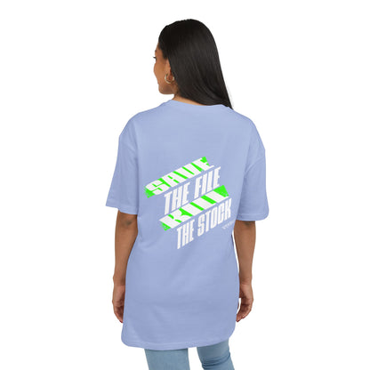 Unisex Heavy Oversize Tee - "Just Feel, Nothing Else" Graphic Tee