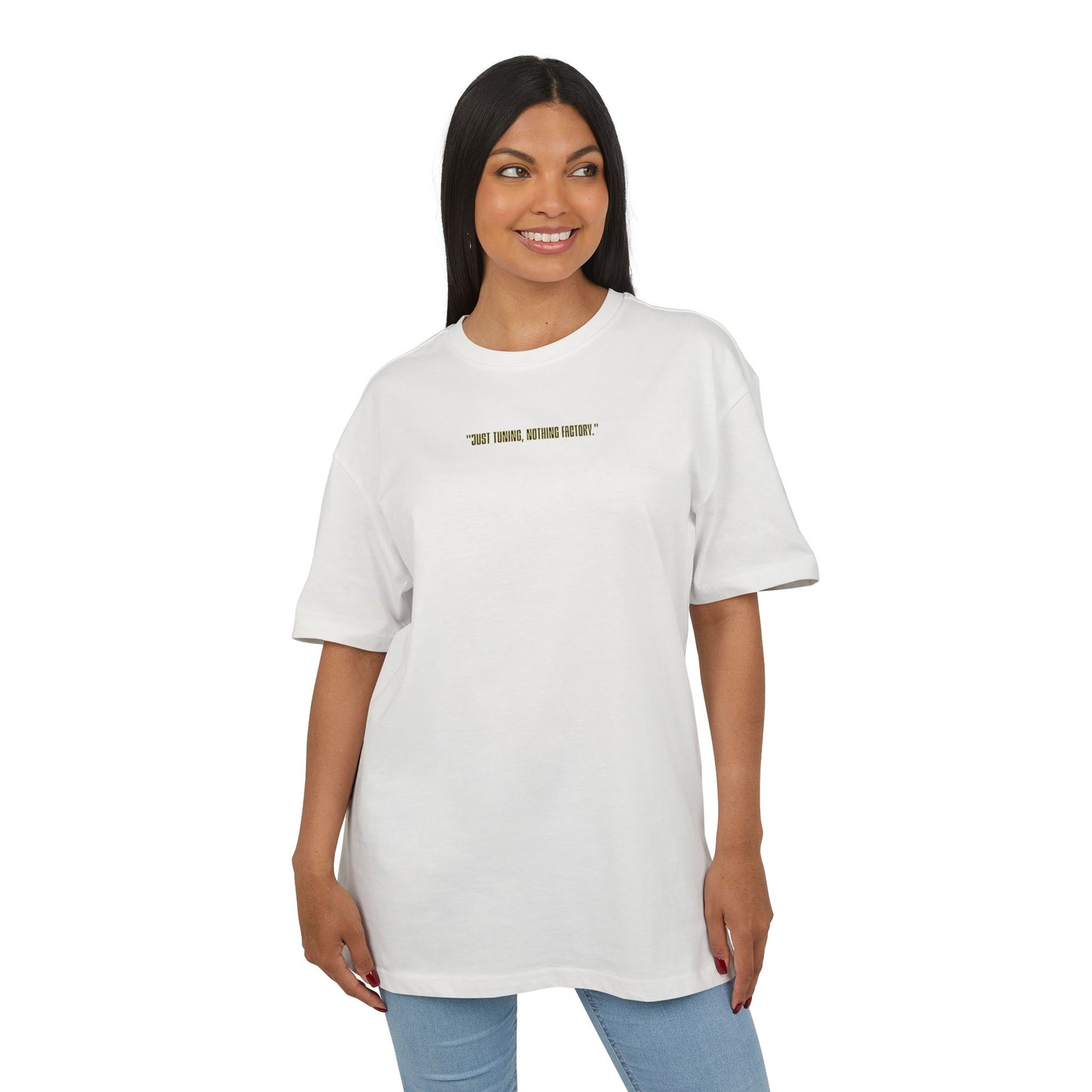 Motivational Oversize Tee - "Just Breathe, Nothing Else"