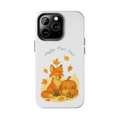 Autumn Fox Phone Case, Fall Animals Tough Case, Cute Pumpkin Design, Seasonal Phone Cover, Gifts for Fall Lovers