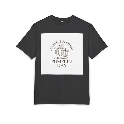 Autumn Vibes Unisex Heavy Oversize Tee, Fall Fashion, Pumpkin Day Shirt, Harvest Festival Tee, Cozy Casual Wear