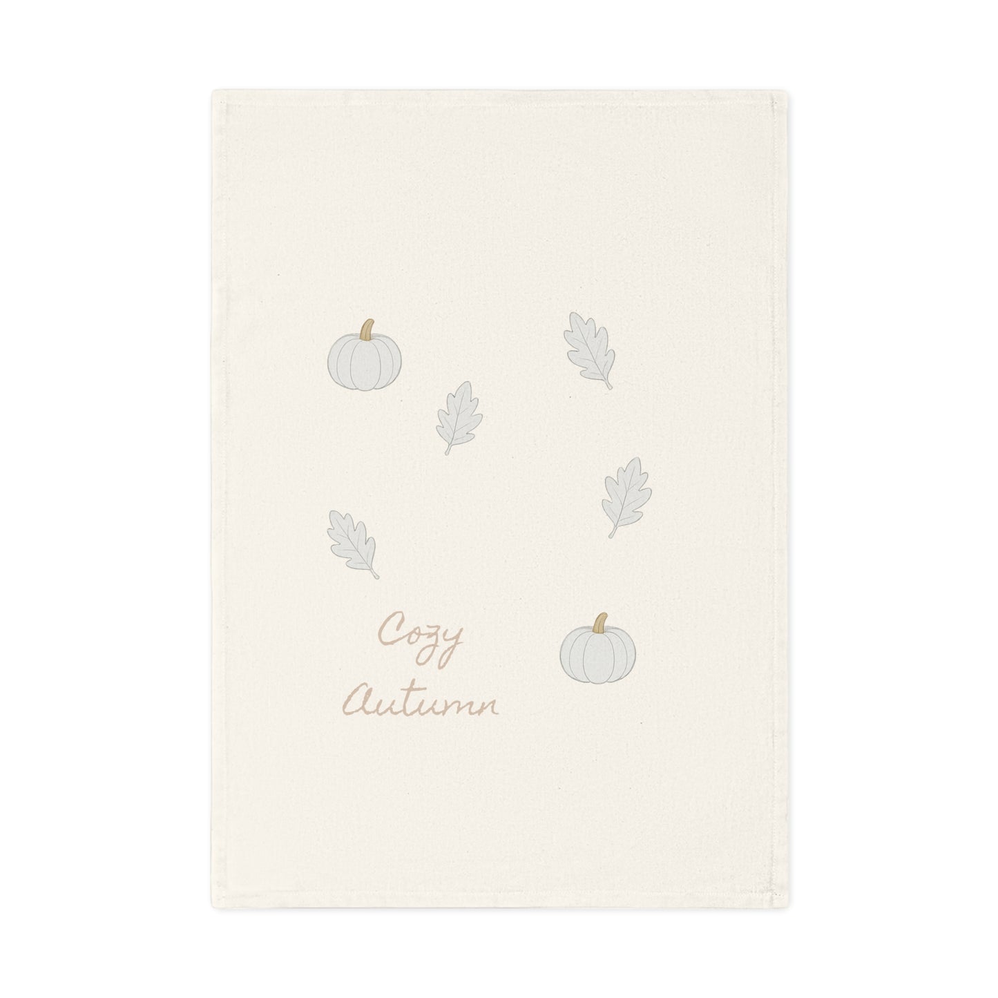 Cozy Autumn Cotton Tea Towel | Fall Kitchen Decor, Pumpkin Towel, Harvest Gifts, Home and Gift Ideas, Thanksgiving Essentials