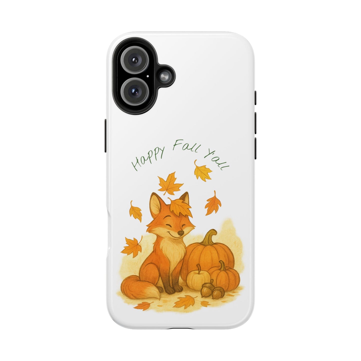 Autumn Fox Phone Case, Fall Animals Tough Case, Cute Pumpkin Design, Seasonal Phone Cover, Gifts for Fall Lovers