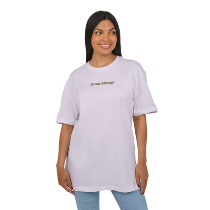 Motivational Oversize Tee - "Just Breathe, Nothing Else"
