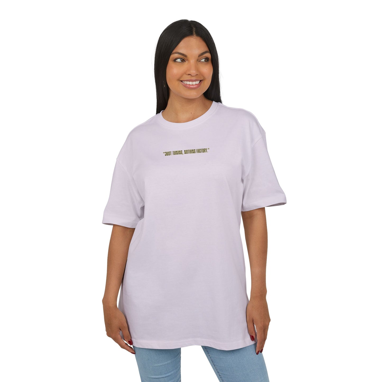Motivational Oversize Tee - "Just Breathe, Nothing Else"