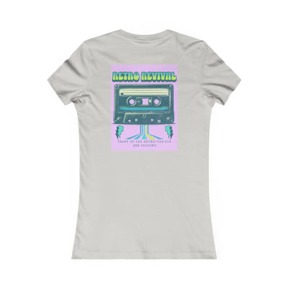 Retro Revival Women's Tee, Vintage Graphic Shirt, 80s Nostalgia Top, Festival Fashion Tee, Gift for Music Lovers