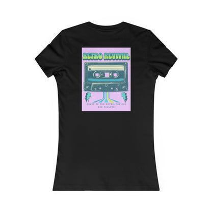 Retro Revival Women's Tee, Vintage Graphic Shirt, 80s Nostalgia Top, Festival Fashion Tee, Gift for Music Lovers
