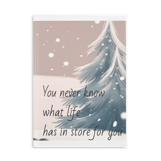 Inspirational Winter Hardcover Notebook with Puffy Covers - Perfect for Kids & Adults