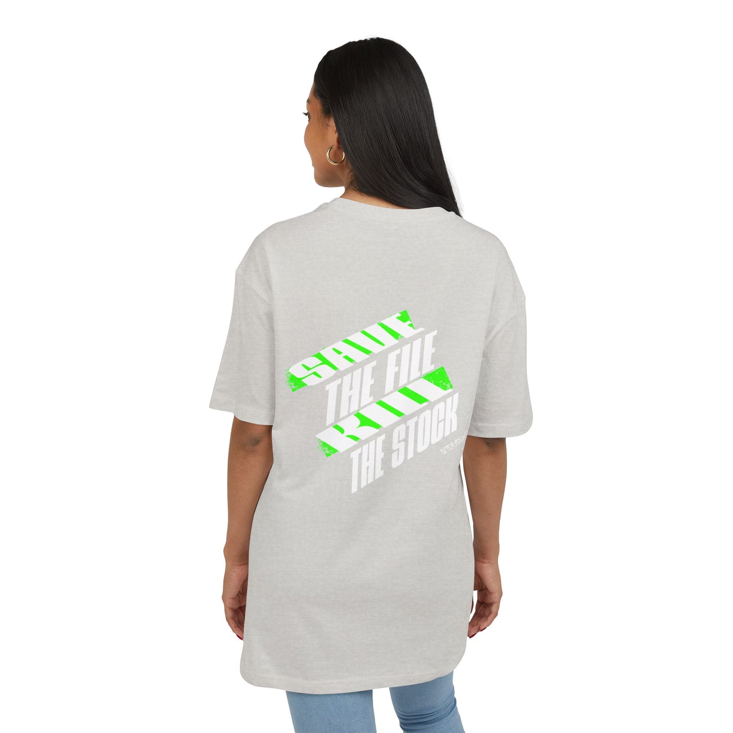 Unisex Heavy Oversize Tee - "Just Feel, Nothing Else" Graphic Tee