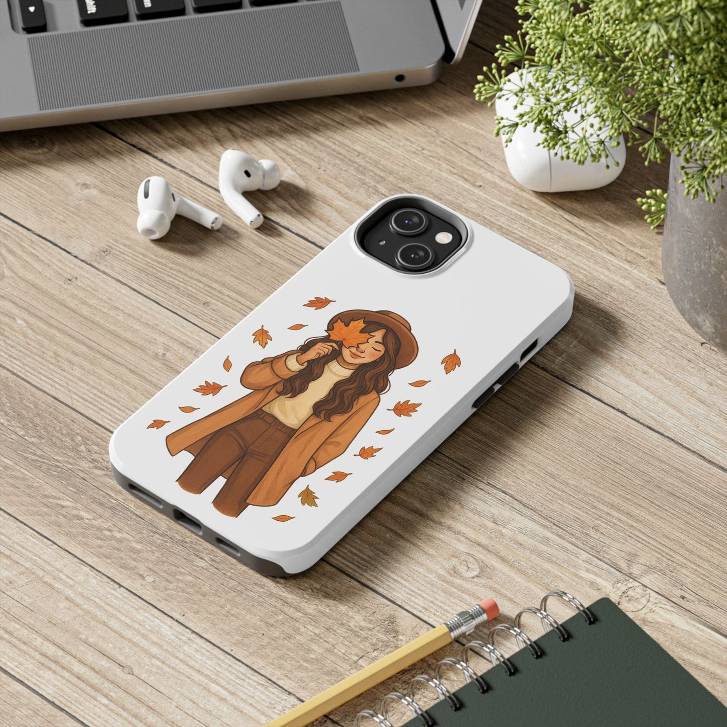 Autumn Leaves Tough Phone Cases, Fall Decor, Cute Phone Accessory, Seasonal Gift, Phone Protective Case