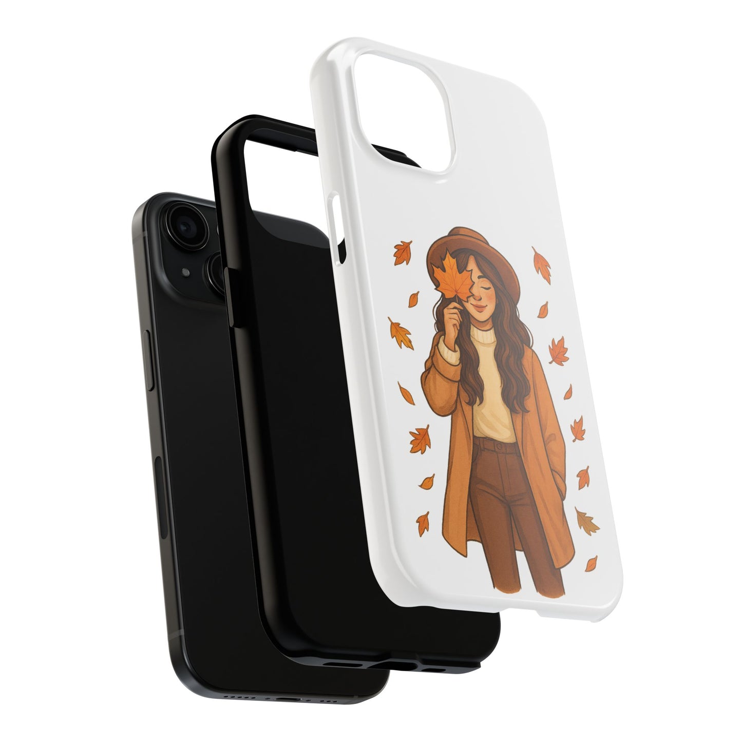 Autumn Leaves Tough Phone Cases, Fall Decor, Cute Phone Accessory, Seasonal Gift, Phone Protective Case