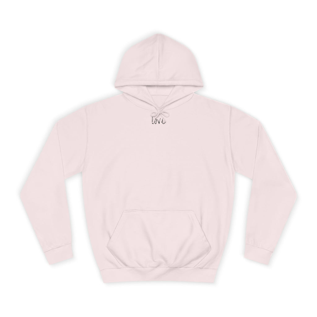 Pastel Pink Hoodie | Blank College Hoodie, Custom Printing Ready