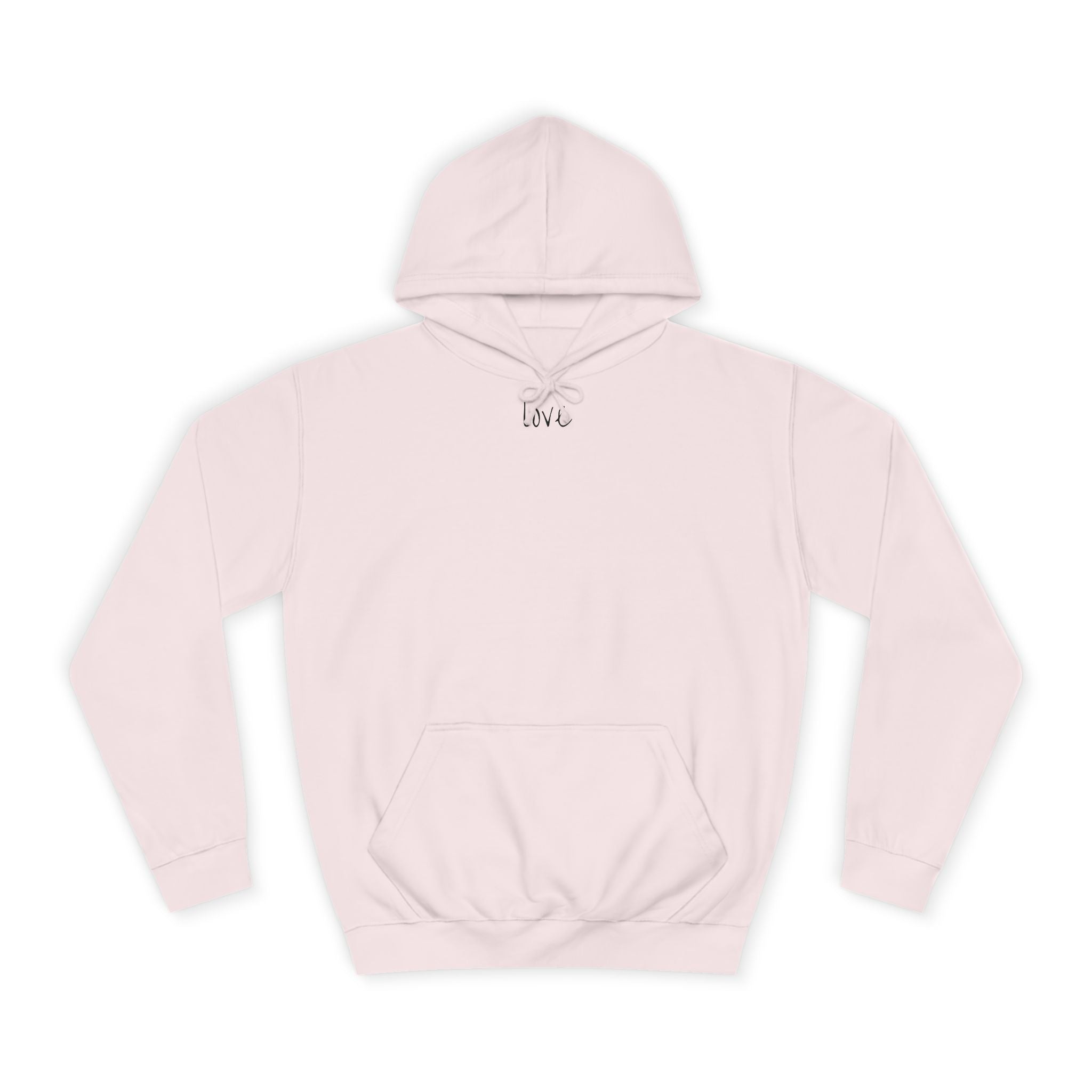 Pastel Pink Hoodie | Blank College Hoodie, Custom Printing Ready