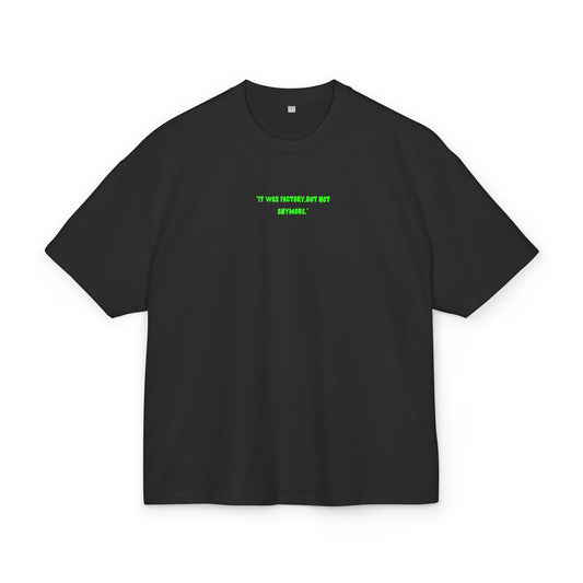 Unisex Heavy Cotton Tee - "It Was Factory. But Not Anymore." & "Crash, Boost, Repeat" Design