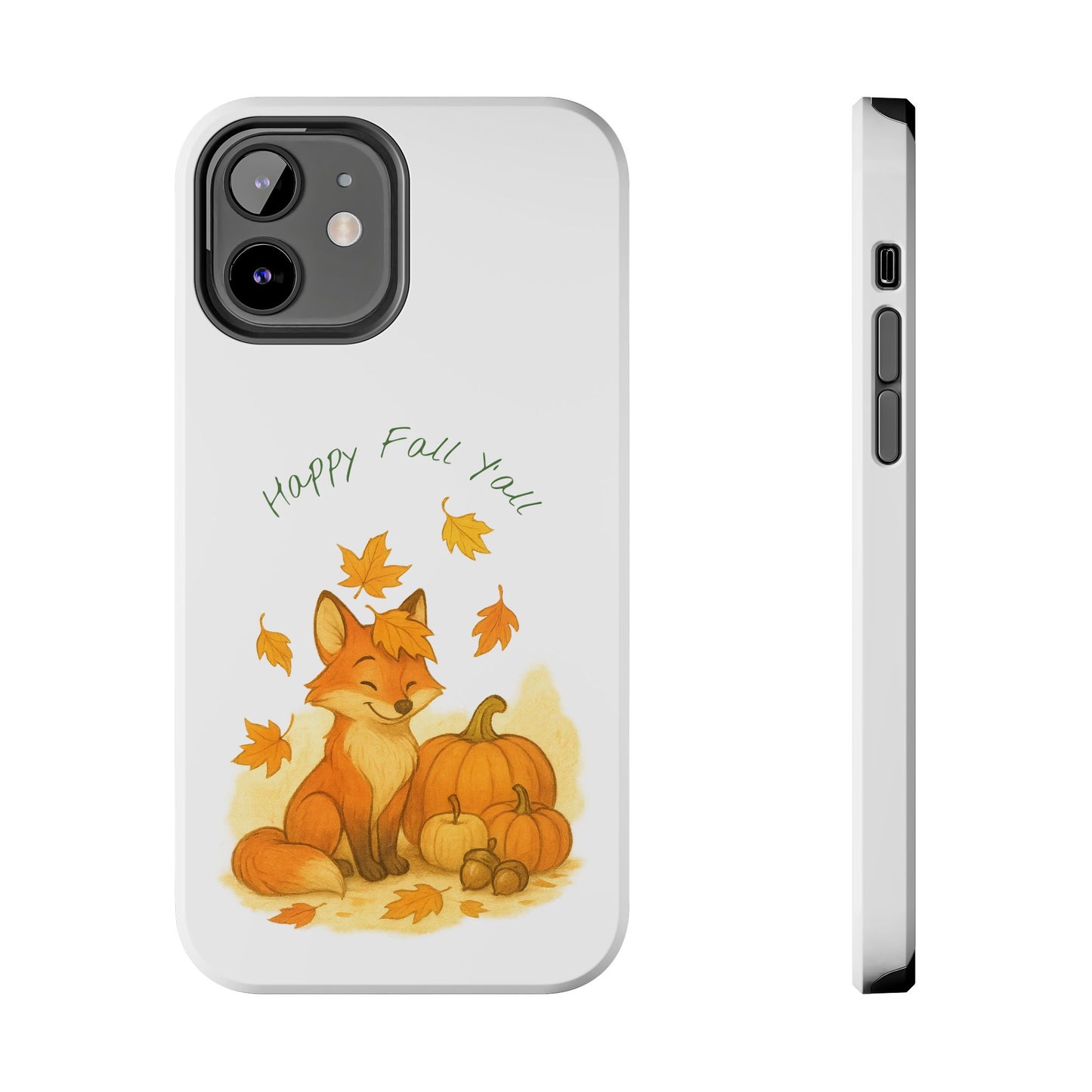 Autumn Fox Phone Case, Fall Animals Tough Case, Cute Pumpkin Design, Seasonal Phone Cover, Gifts for Fall Lovers