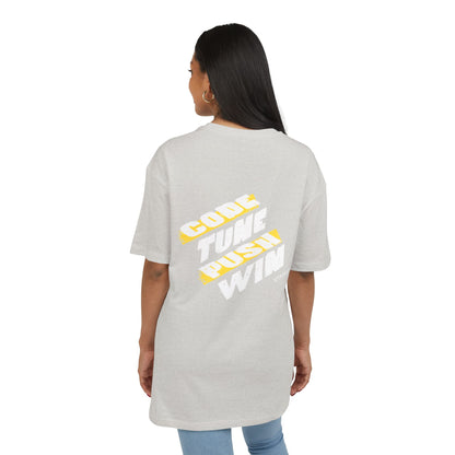 Motivational Oversize Tee - "Just Breathe, Nothing Else"