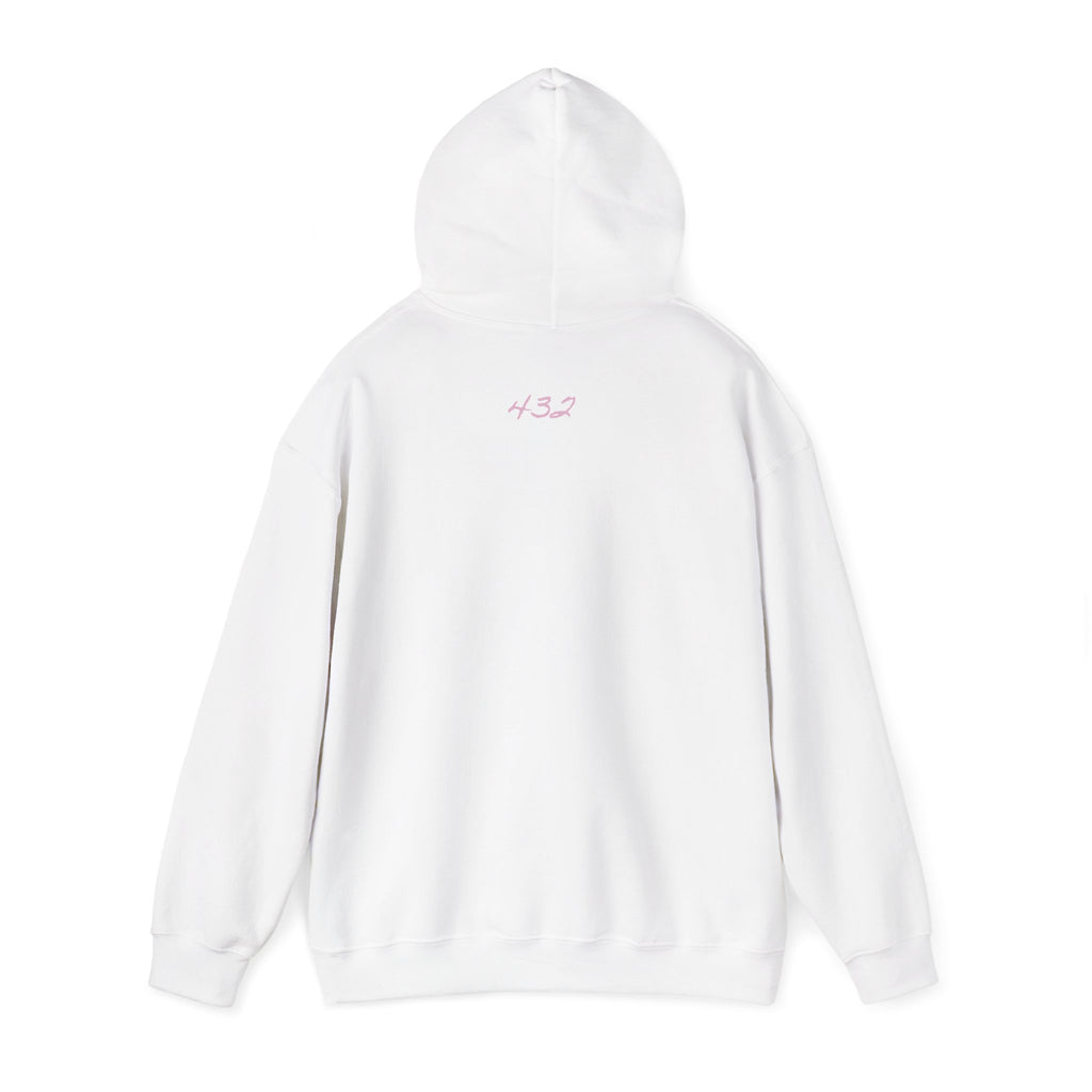 persevere & love Hoodie | minimalist script, soft pink text