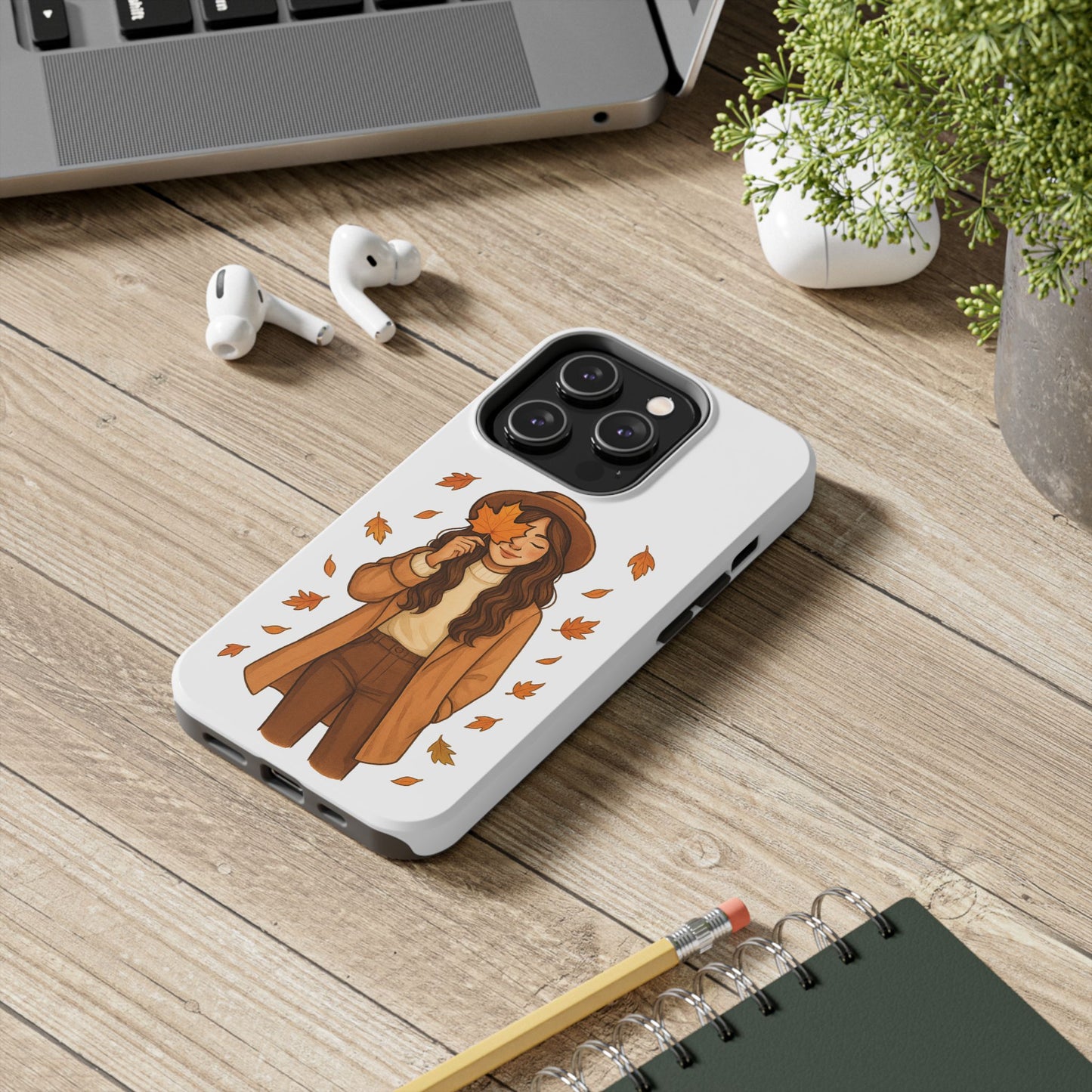 Autumn Leaves Tough Phone Cases, Fall Decor, Cute Phone Accessory, Seasonal Gift, Phone Protective Case