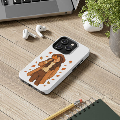 Autumn Leaves Tough Phone Cases, Fall Decor, Cute Phone Accessory, Seasonal Gift, Phone Protective Case