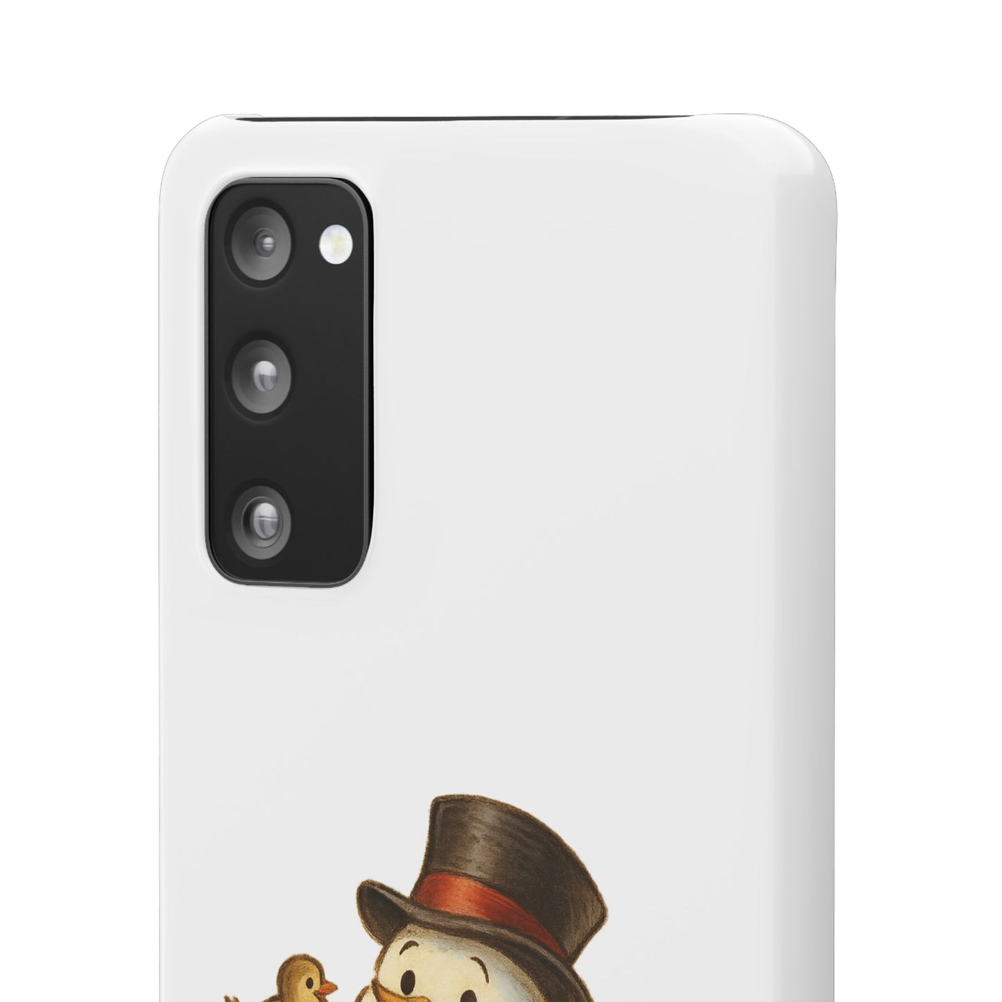 Festive Snowman Phone Case, Winter Holiday Phone Cover, Cute Snowman Snap Case, Christmas Gift for Phone Lovers, Seasonal Tech Accessories