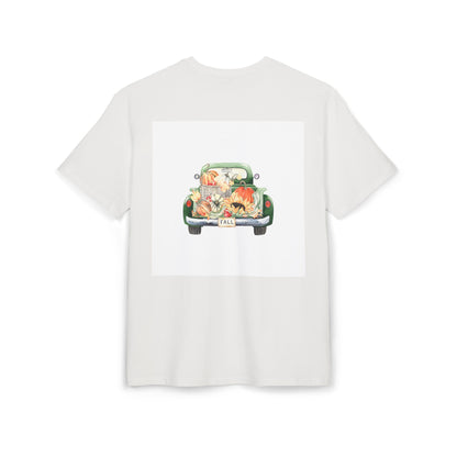 Autumn Vibes Unisex Heavy Oversize Tee, Fall Fashion, Pumpkin Day Shirt, Harvest Festival Tee, Cozy Casual Wear