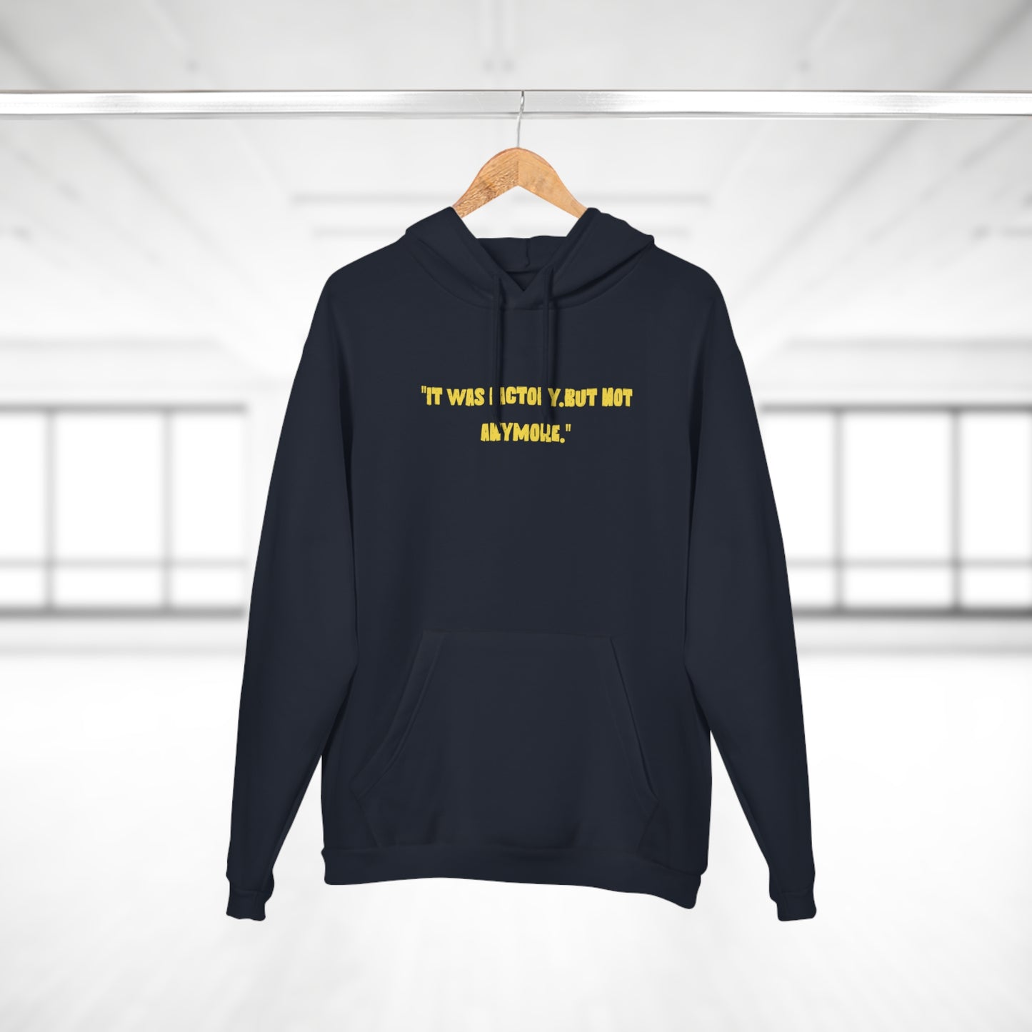 Unisex Motivational Hoodie - "It Was Actively, But Not Anymore" & Bold Graphic Design