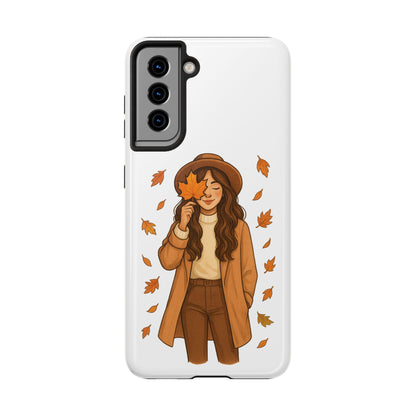 Autumn Leaves Tough Phone Cases, Fall Decor, Cute Phone Accessory, Seasonal Gift, Phone Protective Case