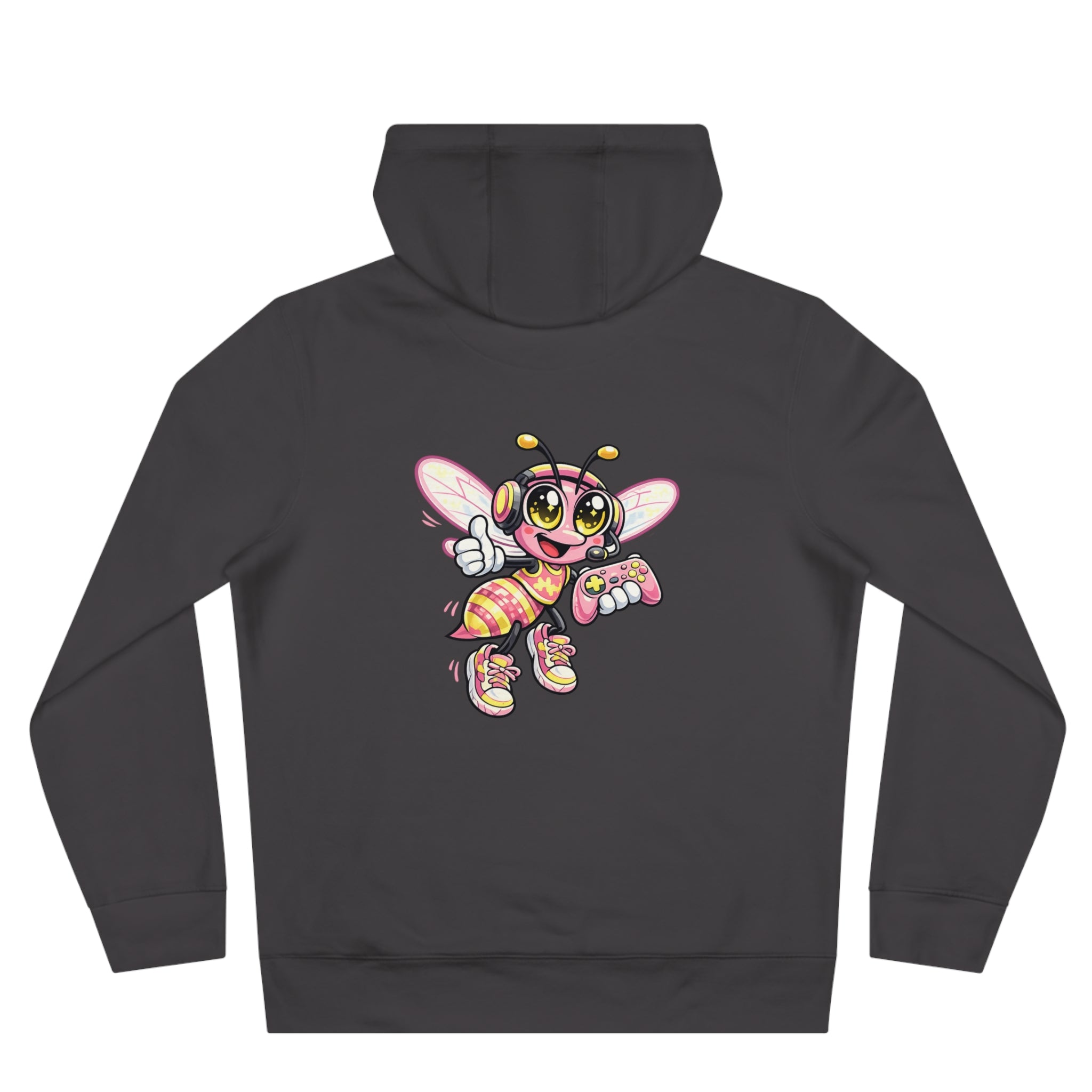 Controller in Hand Victory in Mind Hoodie | Gamer Bee Graphic