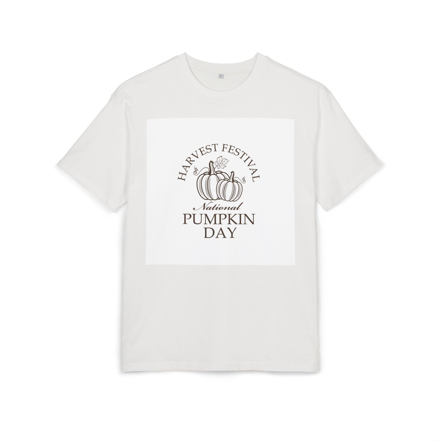 Autumn Vibes Unisex Heavy Oversize Tee, Fall Fashion, Pumpkin Day Shirt, Harvest Festival Tee, Cozy Casual Wear