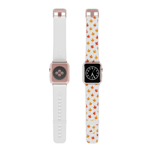 Autumn Leaves Apple Watch Band, Fall Watch Strap, Seasonal Accessory, Nature Lover Gift, Thanksgiving Decor
