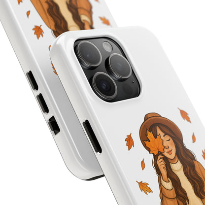 Autumn Leaves Tough Phone Cases, Fall Decor, Cute Phone Accessory, Seasonal Gift, Phone Protective Case