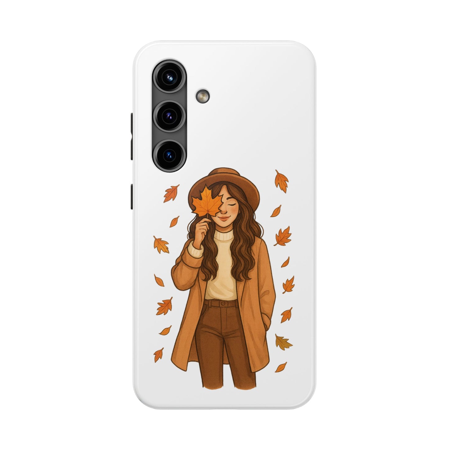 Autumn Leaves Tough Phone Cases, Fall Decor, Cute Phone Accessory, Seasonal Gift, Phone Protective Case
