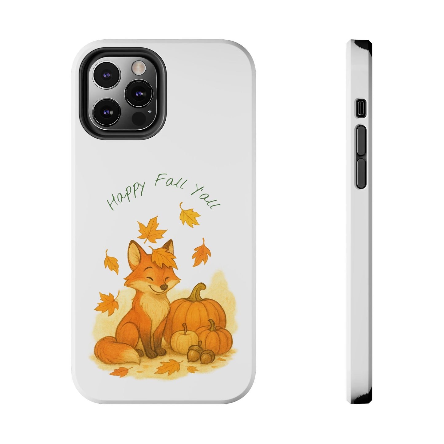 Autumn Fox Phone Case, Fall Animals Tough Case, Cute Pumpkin Design, Seasonal Phone Cover, Gifts for Fall Lovers