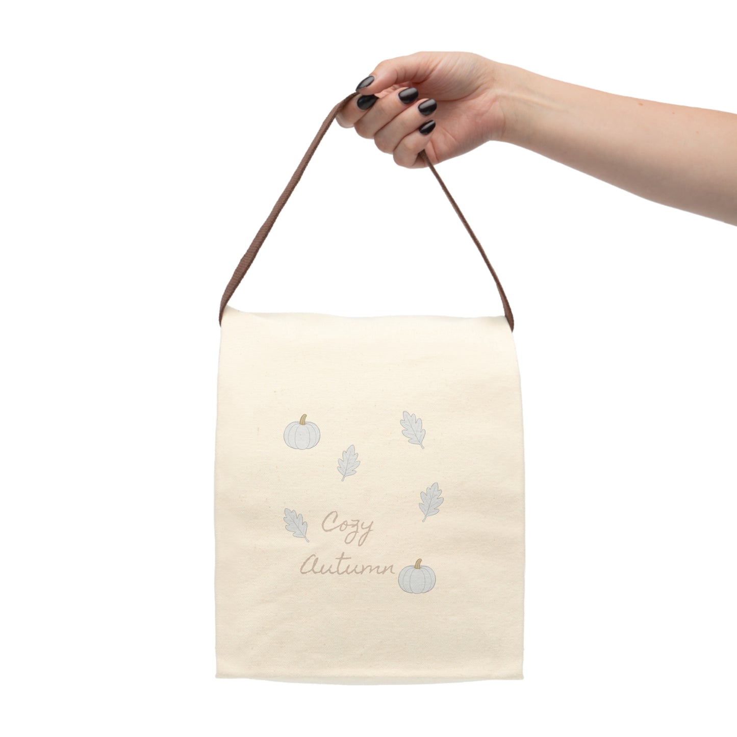 Cozy Autumn Lunch Bag, Eco-Friendly Insulated Tote for Back to School, Picnic, Fall Seasonal Use, Harvest Day Gift, Reusable Food Carrier