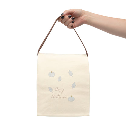 Cozy Autumn Lunch Bag, Eco-Friendly Insulated Tote for Back to School, Picnic, Fall Seasonal Use, Harvest Day Gift, Reusable Food Carrier