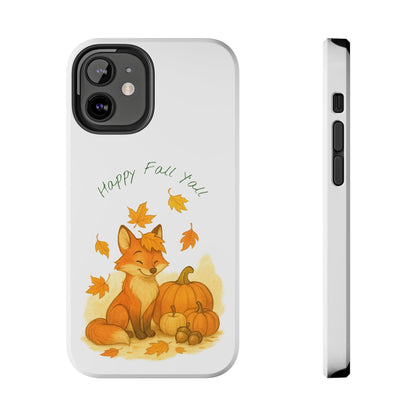 Autumn Fox Phone Case, Fall Animals Tough Case, Cute Pumpkin Design, Seasonal Phone Cover, Gifts for Fall Lovers