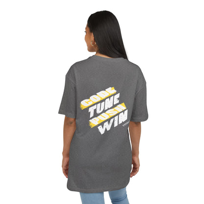 Motivational Oversize Tee - "Just Breathe, Nothing Else"