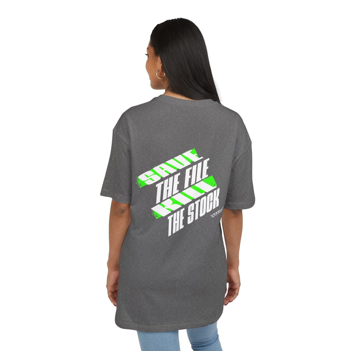 Unisex Heavy Oversize Tee - "Just Feel, Nothing Else" Graphic Tee