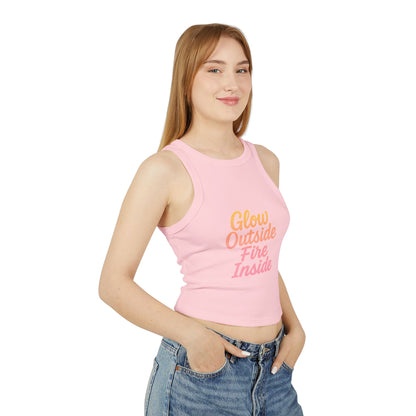 Women's Micro Rib Racer Tank Top