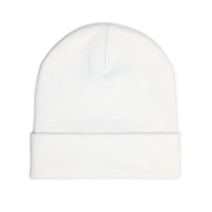 Embroidered Bow Knit Beanie - Cozy Winter Accessory