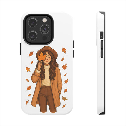 Autumn Leaves Tough Phone Cases, Fall Decor, Cute Phone Accessory, Seasonal Gift, Phone Protective Case