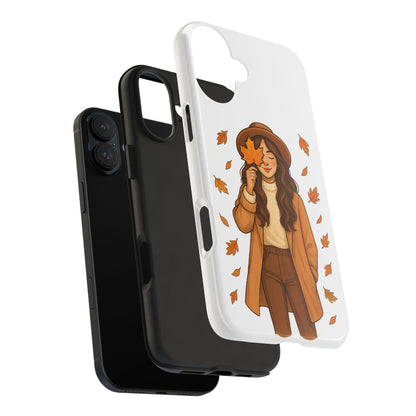 Autumn Leaves Tough Phone Cases, Fall Decor, Cute Phone Accessory, Seasonal Gift, Phone Protective Case