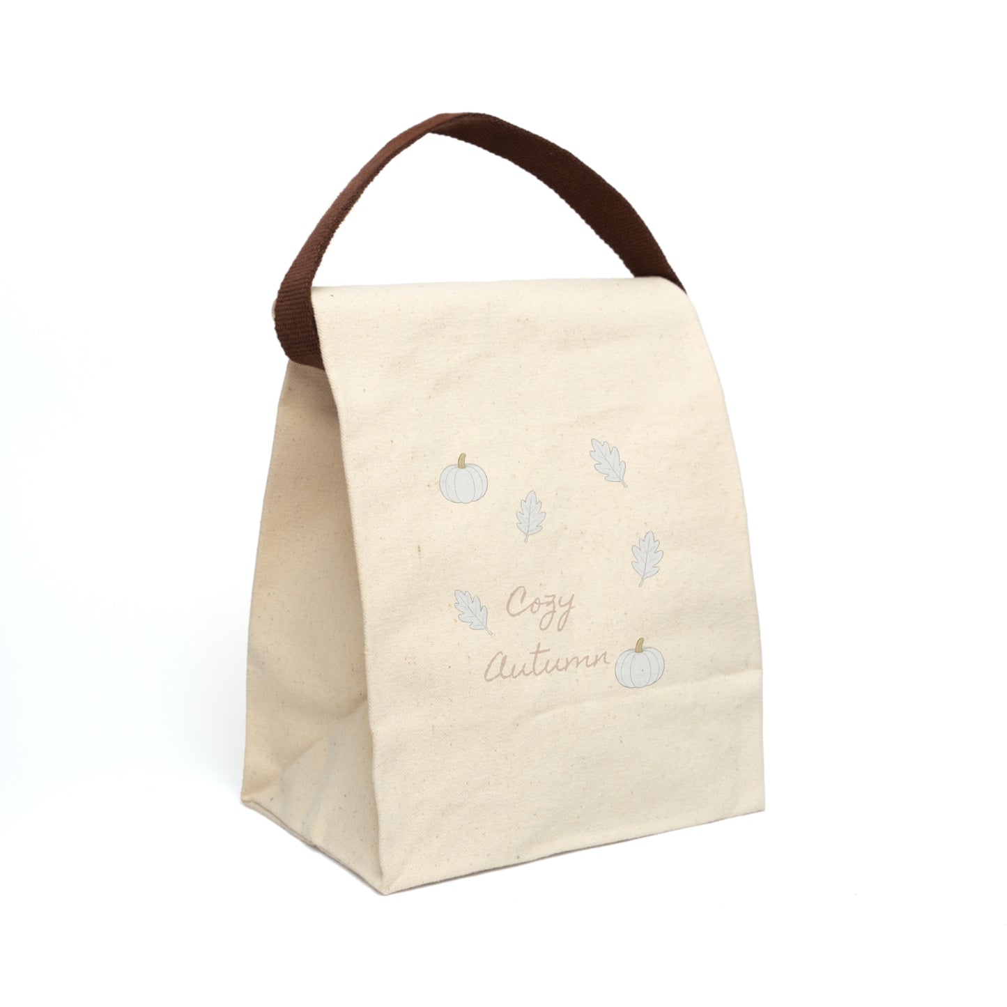 Cozy Autumn Lunch Bag, Eco-Friendly Insulated Tote for Back to School, Picnic, Fall Seasonal Use, Harvest Day Gift, Reusable Food Carrier