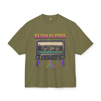 Retro Revival Box Tee - Vintage Cassette Graphic T-Shirt