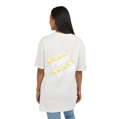 Motivational Oversize Tee - "Just Breathe, Nothing Else"