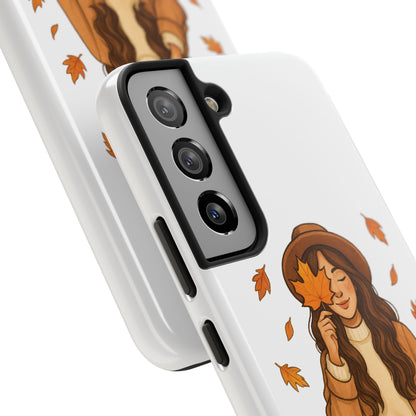 Autumn Leaves Tough Phone Cases, Fall Decor, Cute Phone Accessory, Seasonal Gift, Phone Protective Case