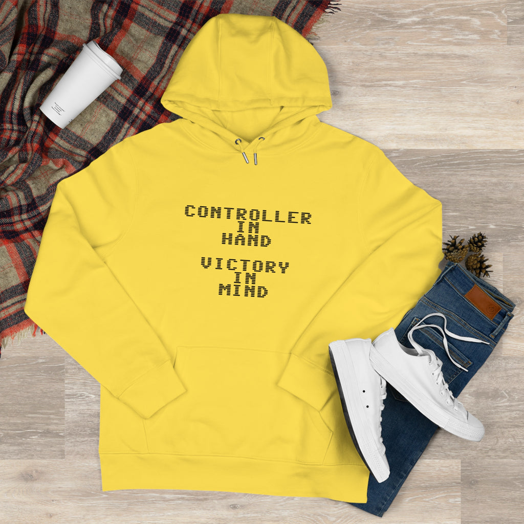 Controller in Hand Victory in Mind Hoodie | Gamer Bee Graphic