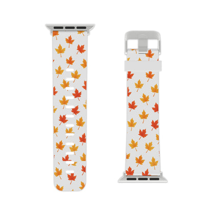 Autumn Leaves Apple Watch Band, Fall Watch Strap, Seasonal Accessory, Nature Lover Gift, Thanksgiving Decor